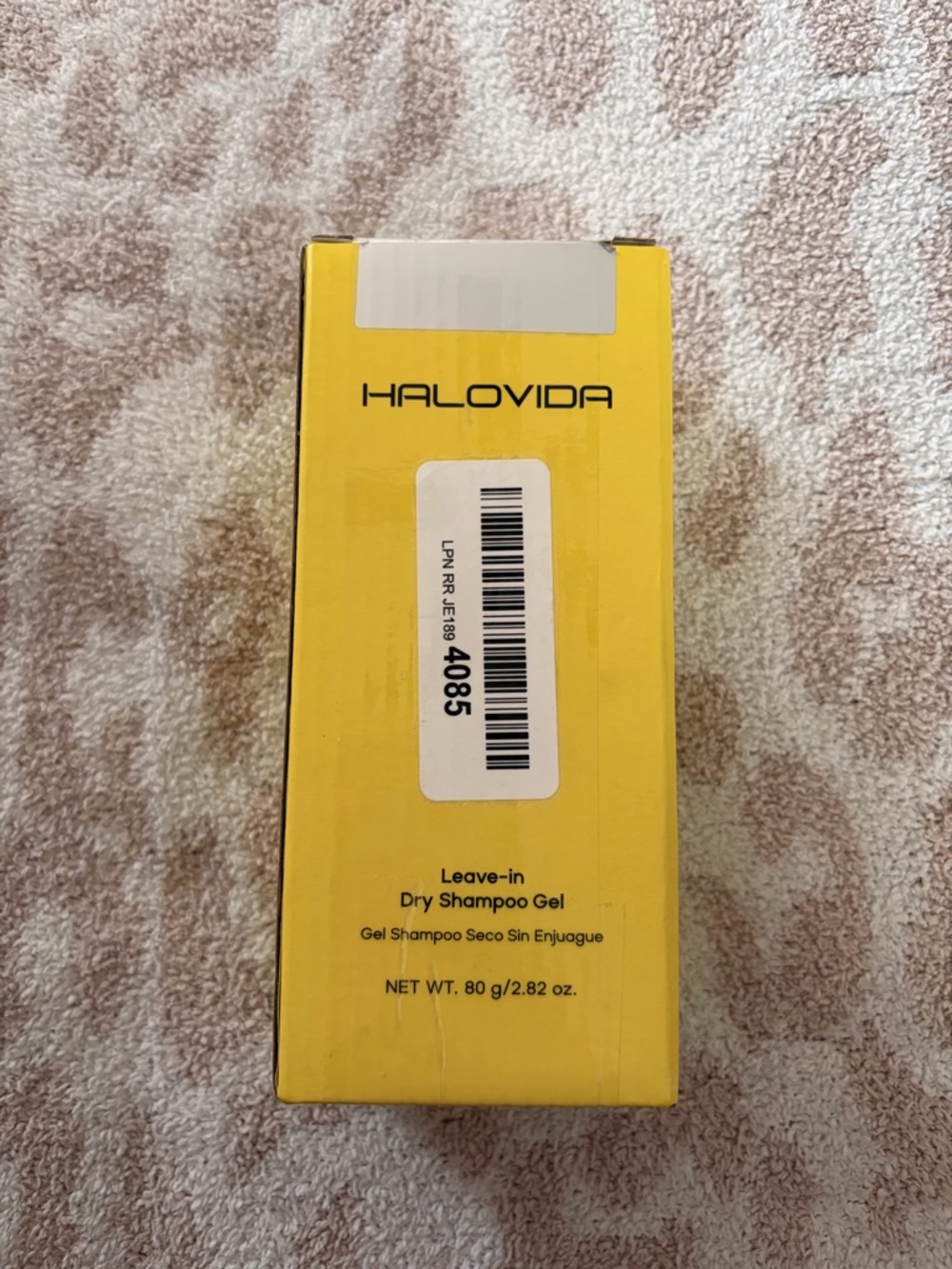 Halovida Yellow Leave-In Dry Shampoo Gel